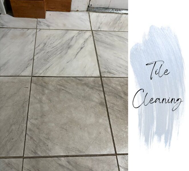 Freshly cleaned tile bringing a bright, renewed feel to the space
